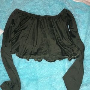 Long sleeve crop top